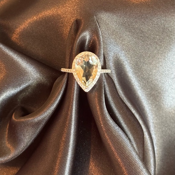 NEW Natural Green Amethyst Ring - Size 6 - Picture 2 of 5